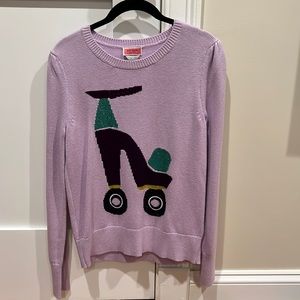 Kate Spade, Size Small Purple Roller Skate Sweater — New With Tags
